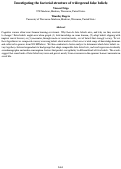 Cover page: Investigating the factorial structure of widespread false beliefs