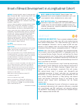 Cover page: Onset of Breast Development in a Longitudinal Cohort