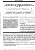 Cover page: Evidence-Based Consensus Recommendations for Colposcopy Practice for Cervical Cancer Prevention in the United States