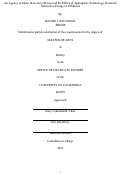 Cover page: An Agency of Ideas: How Jerry Brown and the Office of Appropriate Technology Promoted Alternative Energy in California