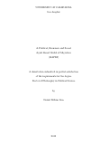 Cover page: A Political, Economic and Social Agent Based Model of Migration (MAPES)