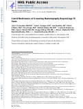 Cover page: Cost-Effectiveness of Screening Mammography Beyond Age 75 Years : A Cost-Effectiveness Analysis.