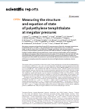 Cover page: Measuring the structure and equation of state of polyethylene terephthalate at megabar pressures