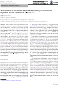 Cover page: Measurement of the double-differential inclusive jet cross section in proton–proton collisions at s=13TeV