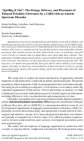 Cover page: “Spelling it Out”: The Design, Delivery, and Placement of Delayed Echolalic Utterances by a Child with an Autistic Spectrum Disorder