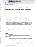 Cover page: Performance evaluation of dual-ended readout PET detectors based on BGO arrays with different reflector arrangements