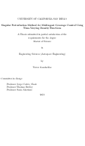 Cover page: Singular Perturbation Method for Multiagent Coverage Control Using Time-Varying Density Functions