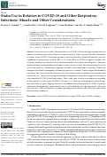 Cover page: Statin Use in Relation to COVID-19 and Other Respiratory Infections: Muscle and Other Considerations.