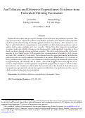 Cover page: Air Pollution and Defensive Expenditures: Evidence from Particulate-Filtering Facemasks