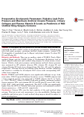 Cover page: Preoperative Urodynamic Parameters (Valsalva Leak Point Pressure and Maximum Urethral Closure Pressure), Urinary Collagen and Plasma Vitamin D Levels as Predictors of Mid Urethral Sling Surgery Outcome