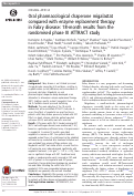 Cover page: Oral pharmacological chaperone migalastat compared with enzyme replacement therapy in Fabry disease: 18-month results from the randomised phase III ATTRACT study