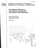 Cover page: Electromagnetic Fields Due to a Loop Current in a Cased Borehole Surrounded by Uniform Whole Space