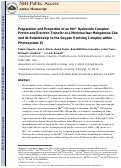 Cover page: Preparation and properties of an Mn IV –hydroxide complex: proton and electron transfer at a mononuclear manganese site and its relationship to the oxygen evolving complex within photosystem II