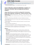 Cover page: Impact of wearable cardioverter-defibrillator compliance on outcomes in the VEST trial: As-treated and per-protocol analyses.