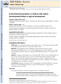 Cover page: Gastrointestinal Problems in Children with Autism, Developmental Delays or Typical Development