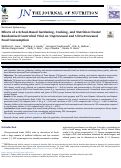 Cover page: Effects of a School-Based Gardening, Cooking, and Nutrition Cluster Randomized Controlled Trial on Unprocessed and Ultra-Processed Food Consumption.