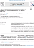 Cover page: The role of sensitization in post-transplant outcomes in adults with congenital heart disease sensitization in adults with congenital heart disease.