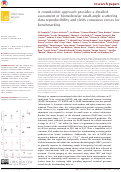 Cover page: A round‐robin approach provides a detailed assessment of biomolecular small‐angle scattering data reproducibility and yields consensus curves for benchmarking