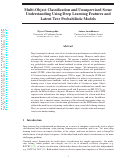 Cover page: Multi-Object Classification and Unsupervised Scene Understanding Using Deep Learning Features and Latent Tree Probabilistic Models