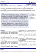 Cover page: Efficacy and safety of anticancer drug combinations: a meta-analysis of randomized trials with a focus on immunotherapeutics and gene-targeted compounds