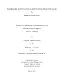 Cover page: Crystallographic preferred orientation and deformation of deep Earth minerals