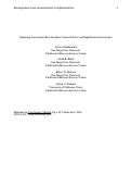 Cover page: Exploring Associations Between Inner-Context Factors and Implementation Outcomes