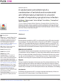 Cover page: A randomized controlled trial of a combination of antiviral and nonsteroidal anti-inflammatory treatment in a bovine model of respiratory syncytial virus infection