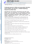 Cover page: Eculizumab exposure in children and young adults: indications, practice patterns, and outcomes-a Pediatric Nephrology Research Consortium study.