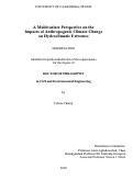 Cover page: A Multivariate Perspective on the Impacts of Anthropogenic Climate Change on Hydroclimatic Extremes