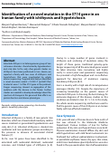 Cover page: Identification of a novel mutation in the ST14 gene in an Iranian family with ichthyosis and hypotrichosis