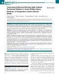 Cover page: Vancomycin Removal During High-Volume Peritoneal Dialysis in Acute Kidney Injury Patients: A Prospective Cohort Clinical Study