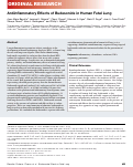 Cover page: Antiinflammatory Effects of Budesonide in Human Fetal Lung.