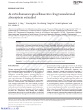 Cover page: In vitro human topical bioactive drug transdermal absorption: estradiol.