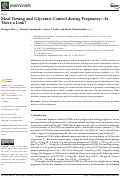 Cover page: Meal Timing and Glycemic Control during Pregnancy—Is There a Link?