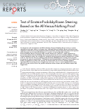 Cover page: Test of Einstein-Podolsky-Rosen Steering Based on the All-Versus-Nothing Proof