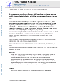 Cover page: Drug use and emotional distress differentiate unstably- versus stably-housed adults living with HIV who engage in unprotected sex