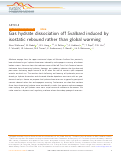 Cover page: Gas hydrate dissociation off Svalbard induced by isostatic rebound rather than global warming.