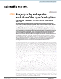 Cover page: Biogeography and eye size evolution of the ogre-faced spiders