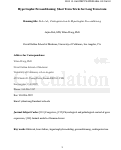 Cover page: Hypertrophic Preconditioning