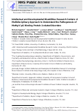 Cover page: Intellectual and Developmental Disabilities Research Centers: A Multidisciplinary Approach to Understand the Pathogenesis of Methyl-CpG Binding Protein 2-related Disorders