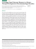 Cover page: Leveraging Visual Outcome Measures to Advance Therapy Development in Neuroimmunologic Disorders