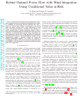 Cover page: Robust Optimal Power Flow with Wind Integration Using Conditional Value-at-Risk