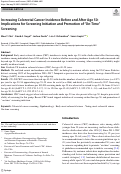 Cover page: Increasing Colorectal Cancer Incidence Before and After Age 50: Implications for Screening Initiation and Promotion of “On-Time” Screening