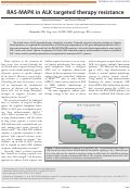 Cover page: RAS-MAPK in ALK targeted therapy resistance