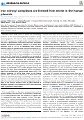 Cover page: Iron nitrosyl complexes are formed from nitrite in the human placenta