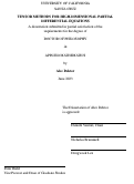 Cover page: Tensor methods for high-dimensional partial differential equations