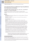 Cover page: Cost-related Nonadherence by Medication Type Among Medicare Part D Beneficiaries With Diabetes