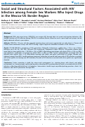 Cover page: Social and Structural Factors Associated with HIV Infection among Female Sex Workers Who Inject Drugs in the Mexico-US Border Region