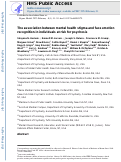 Cover page: The association between mental health stigma and face emotion recognition in individuals at risk for psychosis.