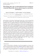 Cover page: Revisiting the role of intermittent heat transport towards Reynolds stress anisotropy in convective turbulence